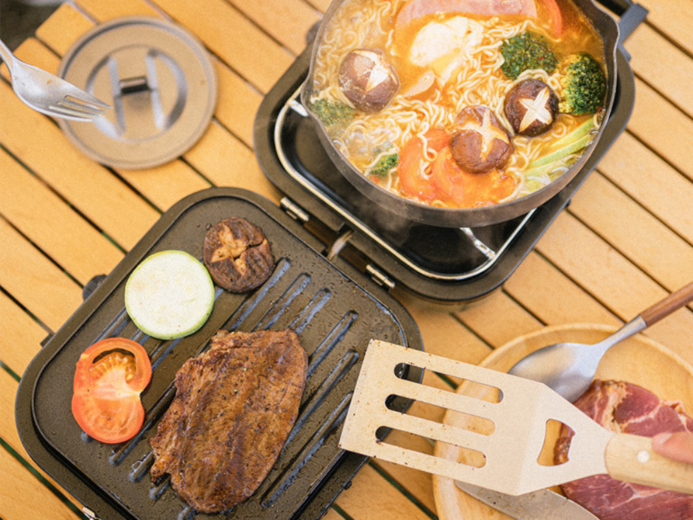Bếp ga đôi gấp gọn Naturehike Glamping NH22RJ003