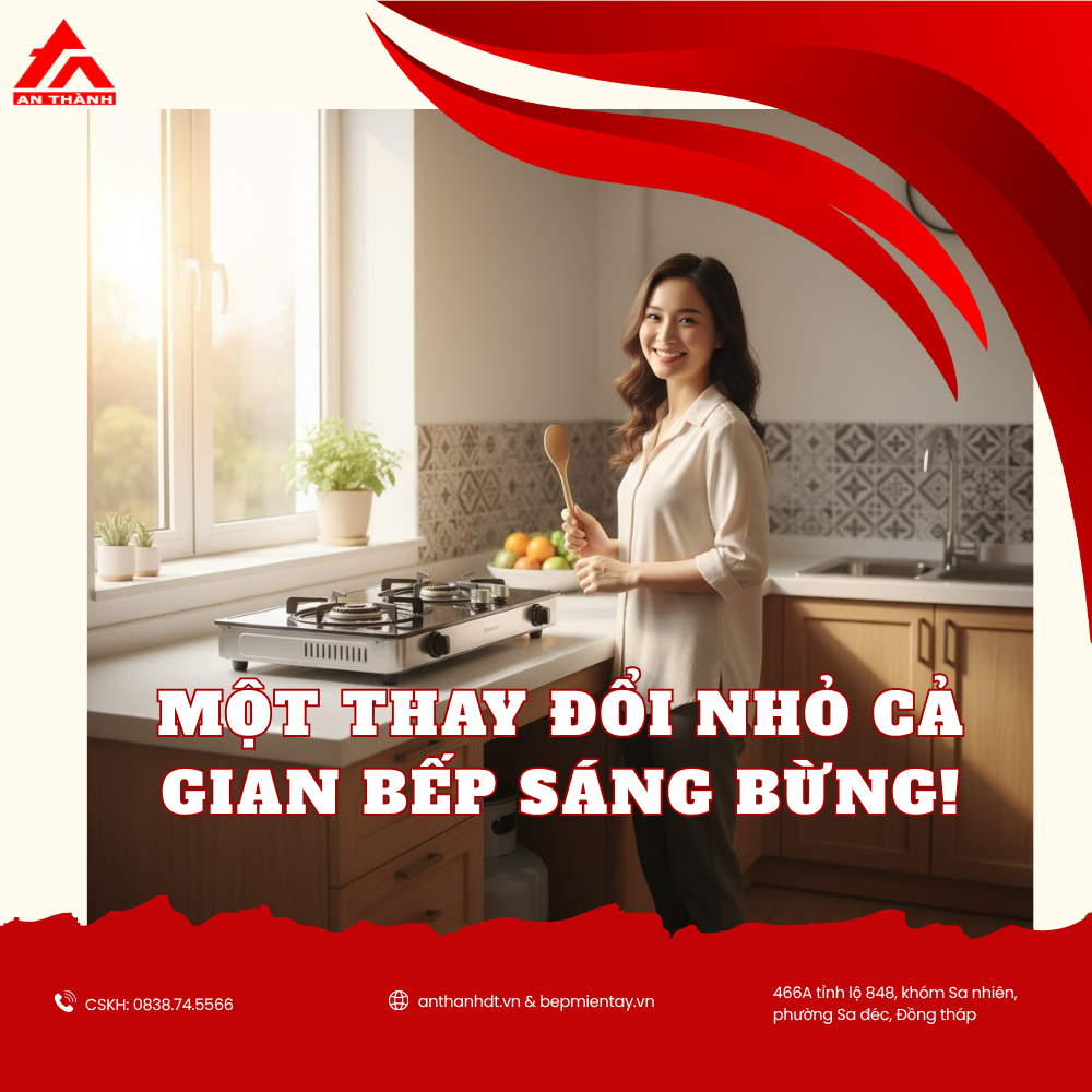 MỘT THAY ĐỔI NHỎ, CẢ GIAN BẾP BỪNG SÁNG!