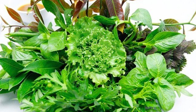 Rừng rau bên thềm và "nghệ thuật" ăn bốc