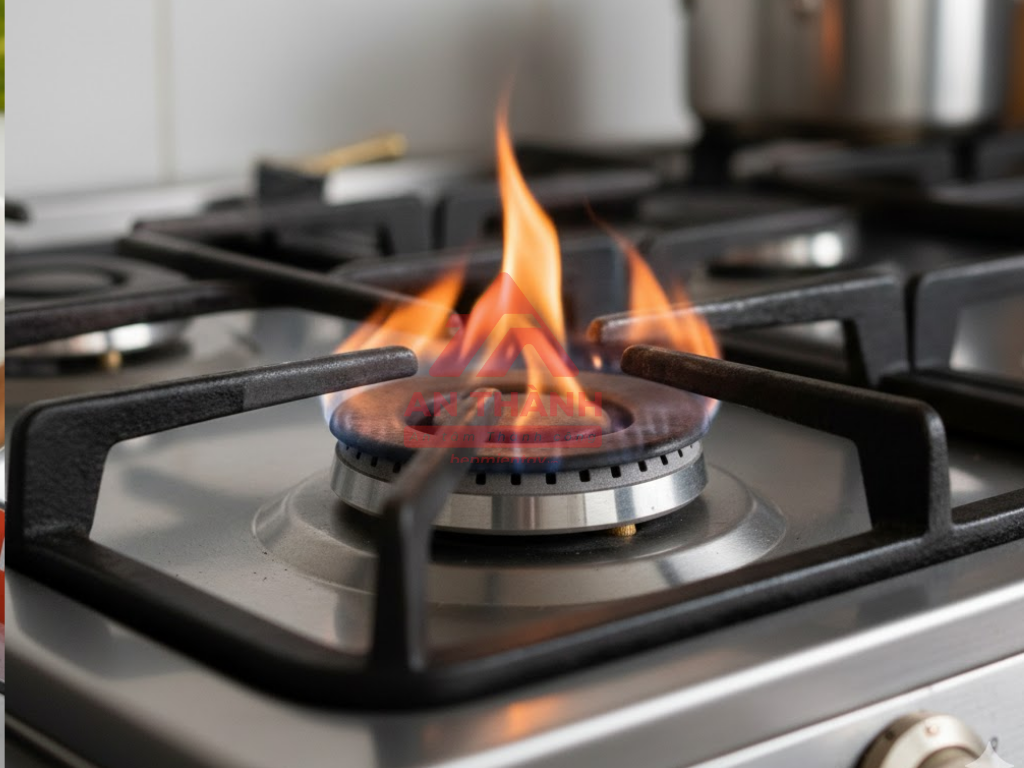 Ngọn lửa bếp yếu hoặc đổi màu