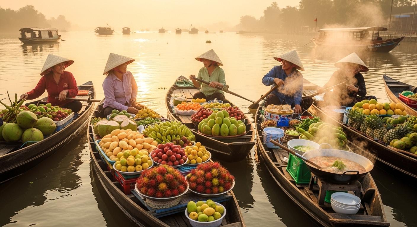 Bản đồ vị giác: Miền Tây trên trục mặn - cay - ngọt